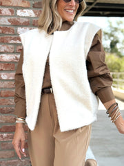 Le gilet sans manche clara blanc casse - Gualap