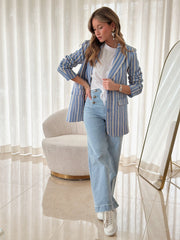 Le jeans Calista bleu clair-Gualap