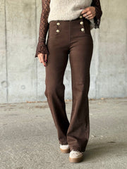 Le jeans Calista marron - Gualap