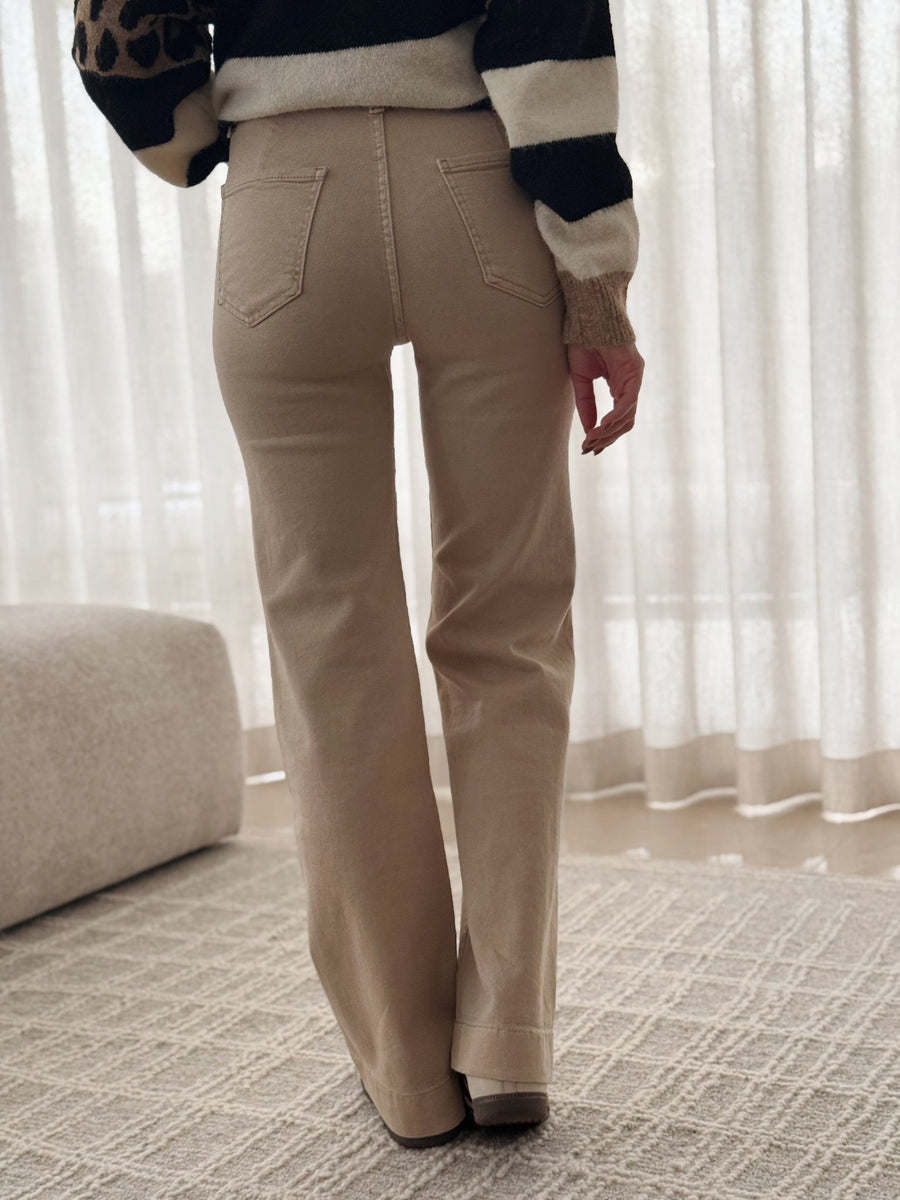 Le jeans Callie beige - Gualap