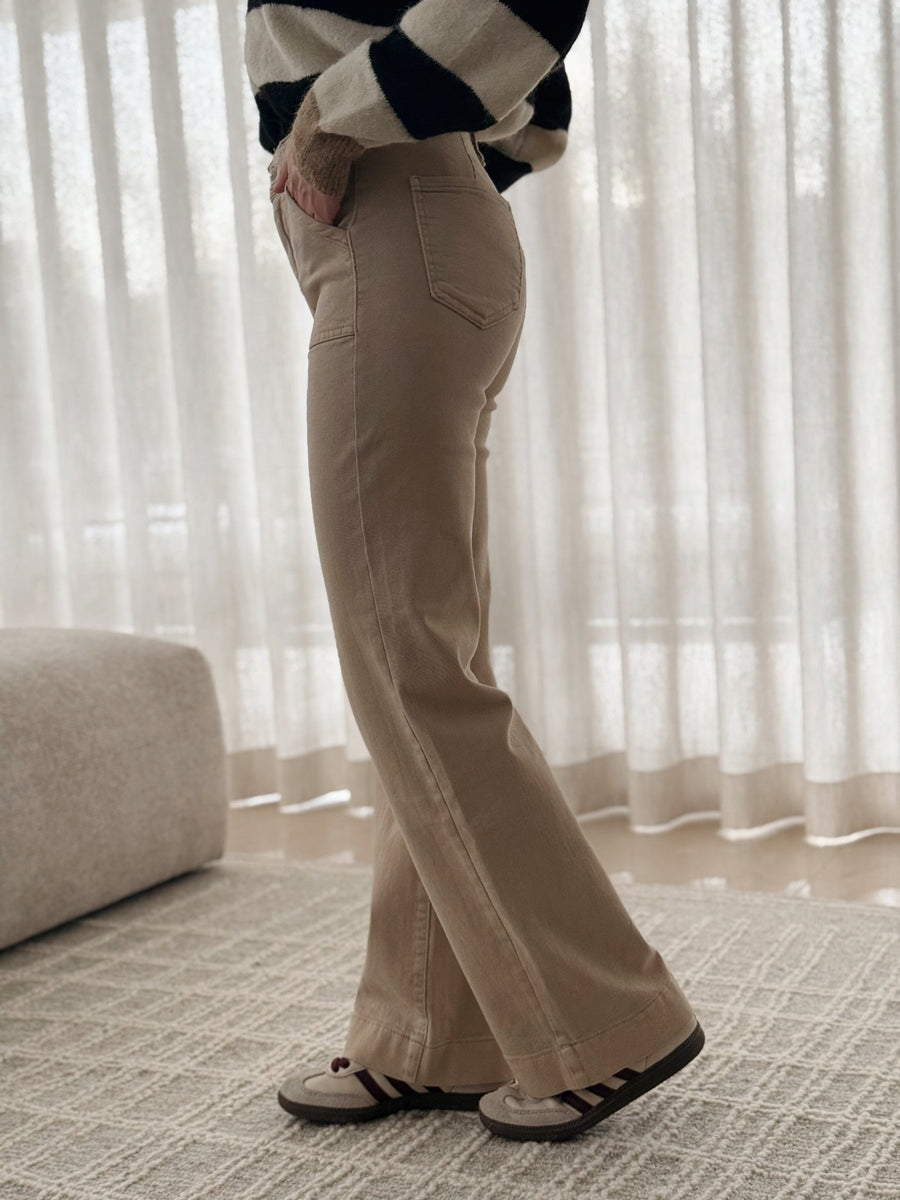 Le jeans Callie beige - Gualap