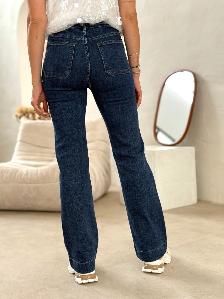 Le jeans Romane bleu - Gualap