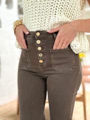 Le jeans Romane marron - Gualap