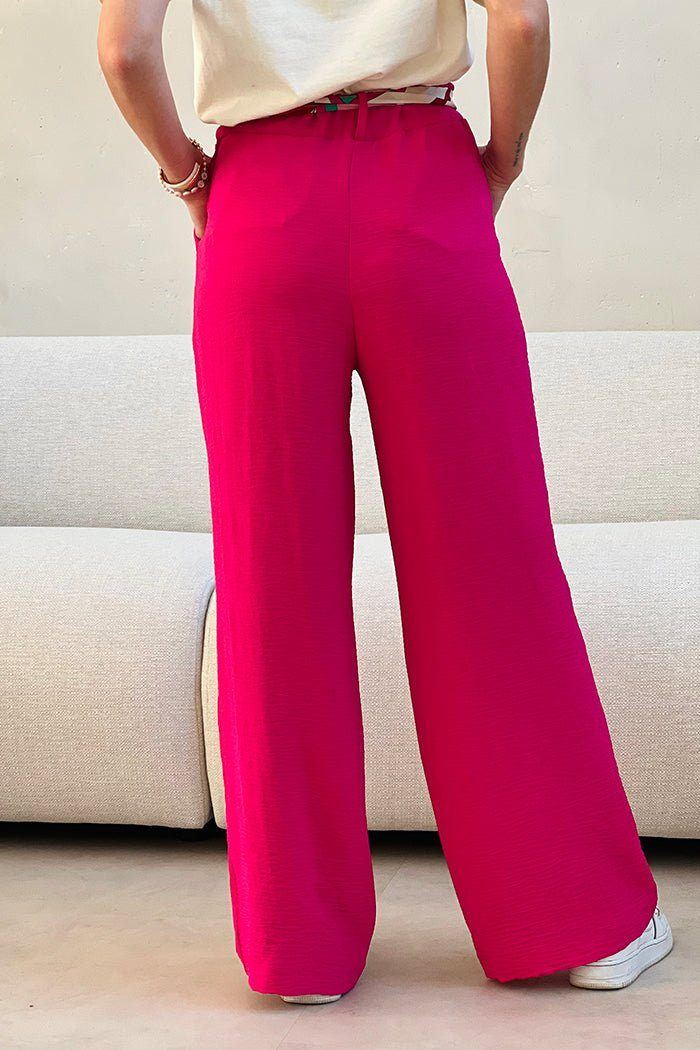 Le pantalon Agnessa fuchsia - Gualap