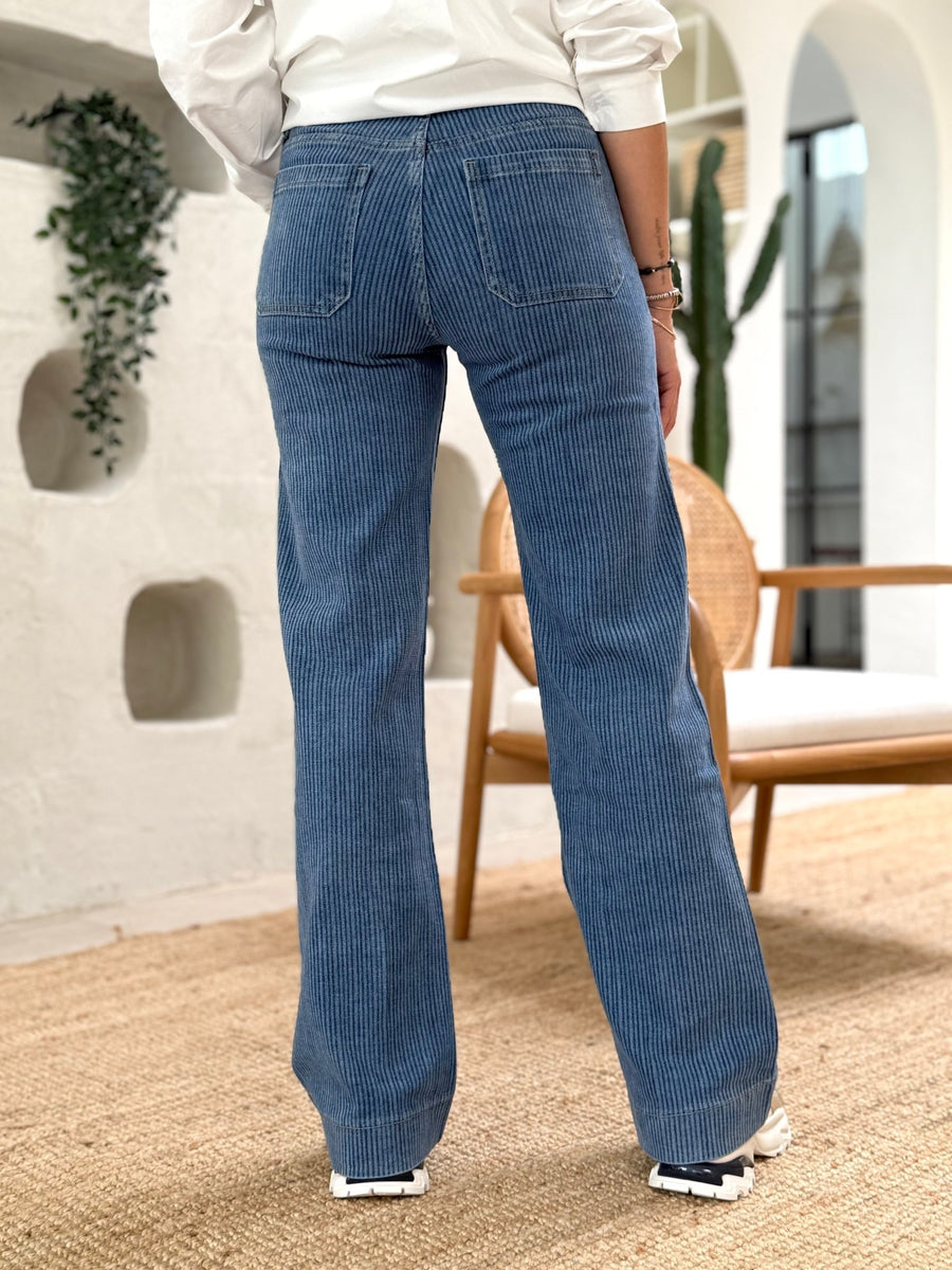 Le pantalon Debora bleu - Gualap