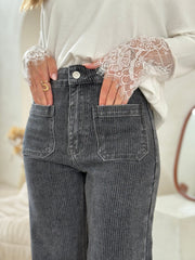 Le pantalon Debora gris - Gualap