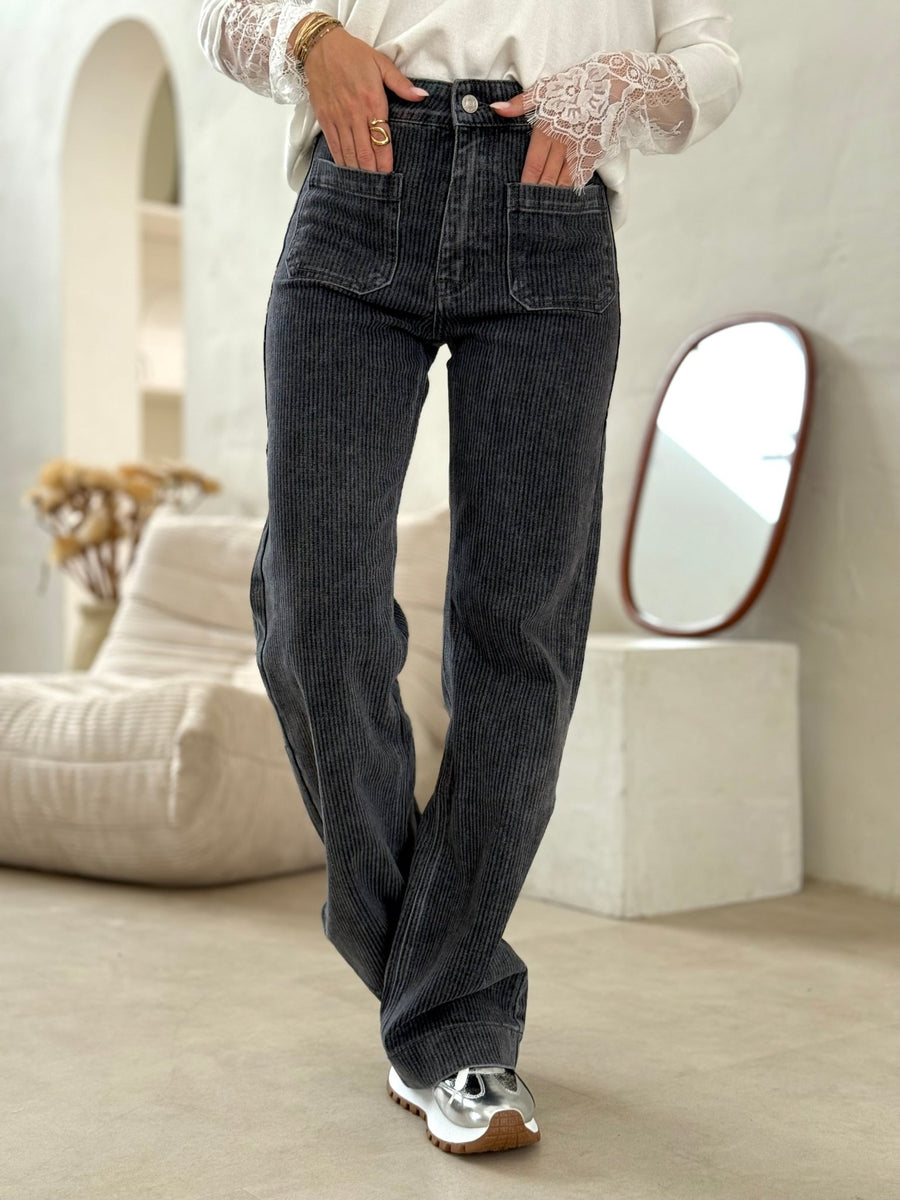 Le pantalon Debora gris - Gualap