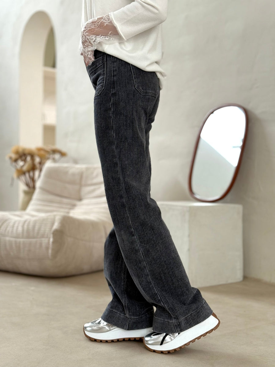 Le pantalon Debora gris - Gualap