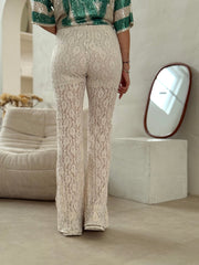 Le pantalon Enissa beige - Gualap