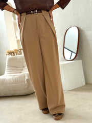 Le pantalon Ernestine beige - Gualap