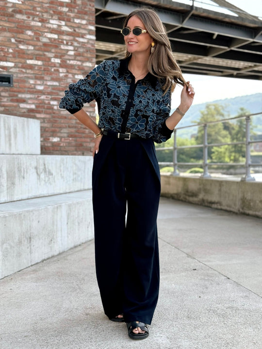 Le pantalon Ernestine bleu - Gualap