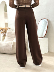 Le pantalon Ernestine marron - Gualap