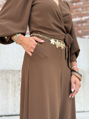 Le pantalon Farah marron - Gualap