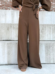 Le pantalon Farah marron - Gualap
