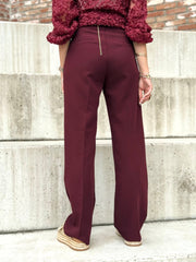 Le pantalon Gaelle bordeaux - Gualap