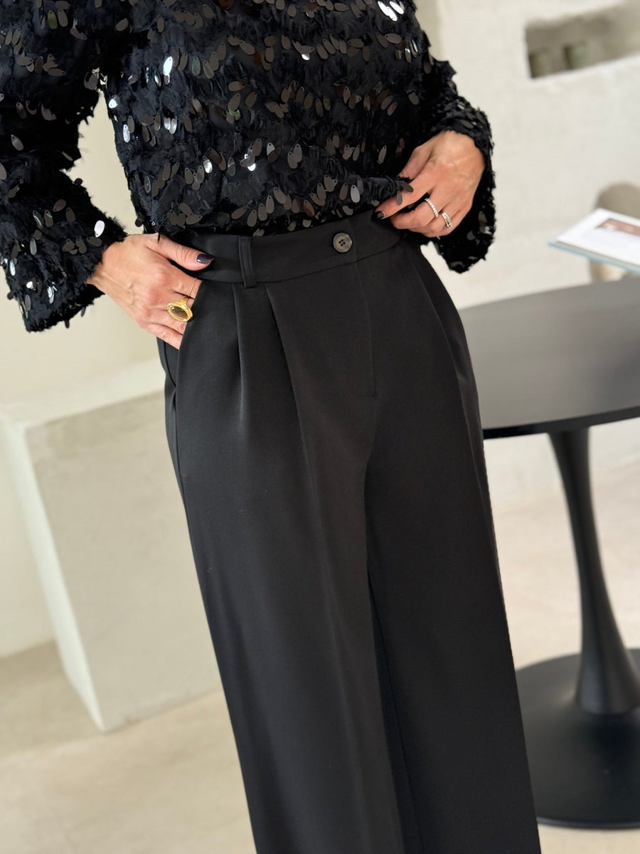 Le pantalon Mallaury noir - Gualap