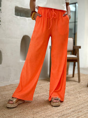 Le pantalon Raffaela orange - Gualap