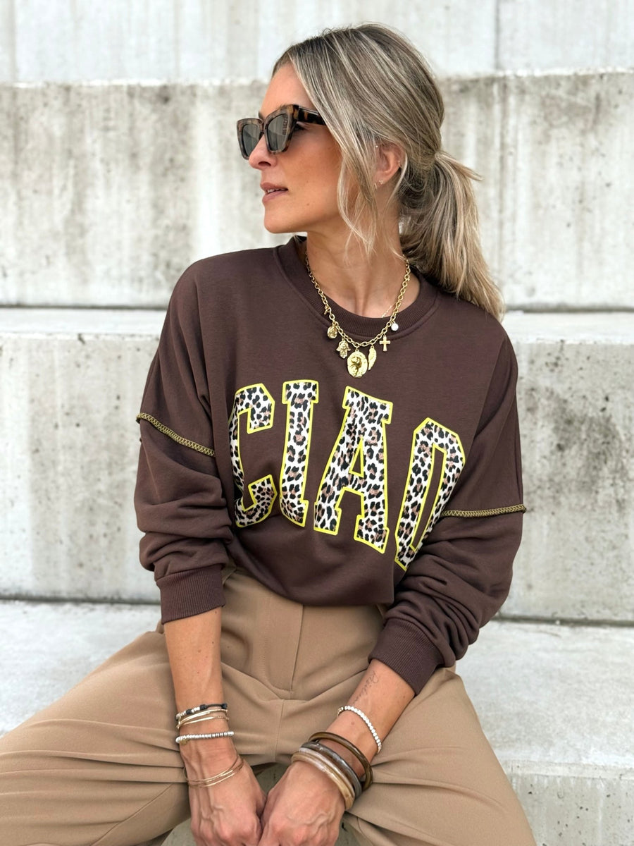 Le pull Fanny marron - Gualap