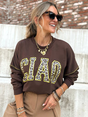 Le pull Fanny marron - Gualap