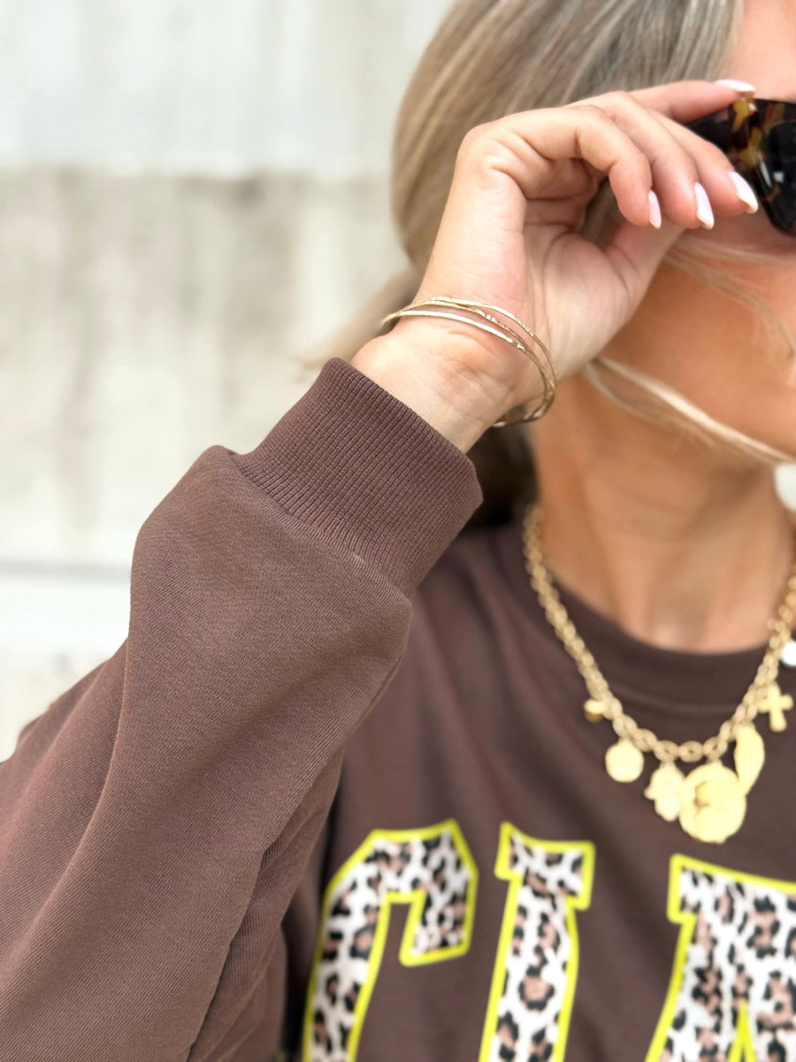 Le pull Fanny marron - Gualap