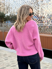 Le pull Logane rose - Gualap