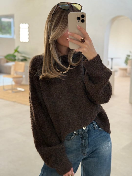 Le pull Manon marron - Gualap