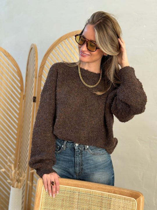 Le pull Manon marron - Gualap