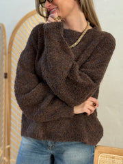 Le pull Manon marron - Gualap