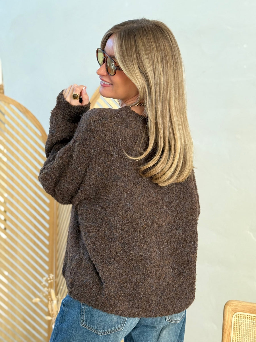Le pull Manon marron - Gualap