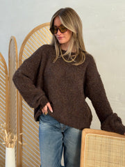 Le pull Manon marron - Gualap