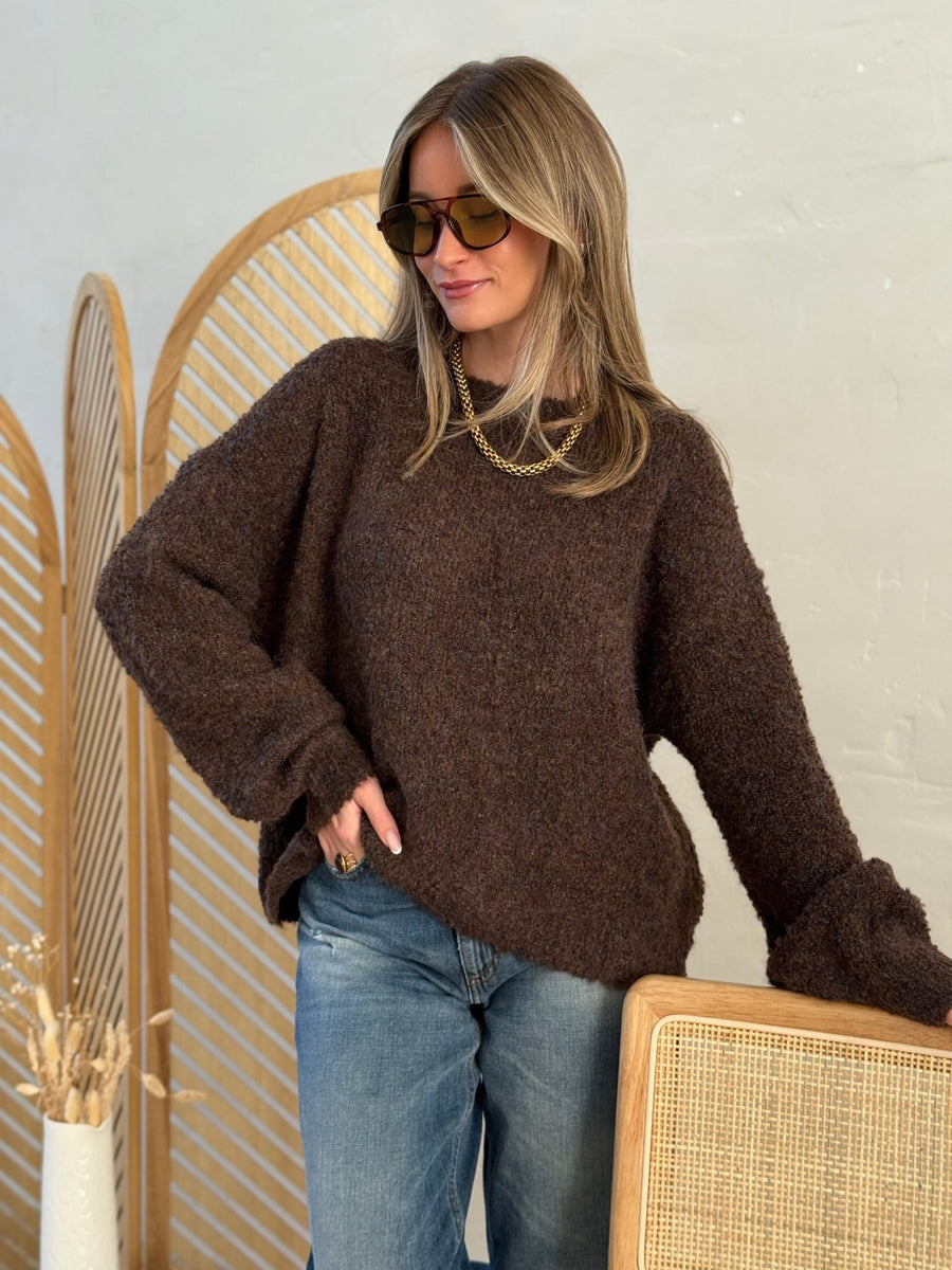 Le pull Manon marron - Gualap