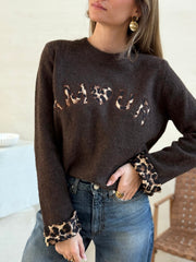 Le pull Mathilde marron - Gualap