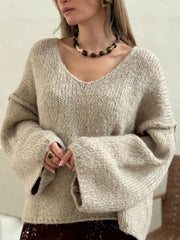 Le pull Morgane beige - Gualap