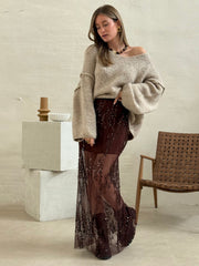 Le pull Morgane beige - Gualap
