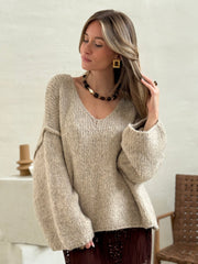 Le pull Morgane beige - Gualap