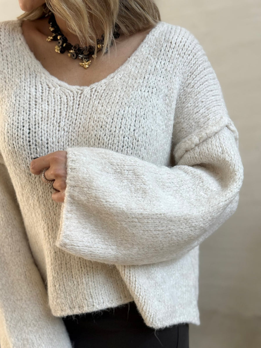 Le pull Morgane blanc casse - Gualap