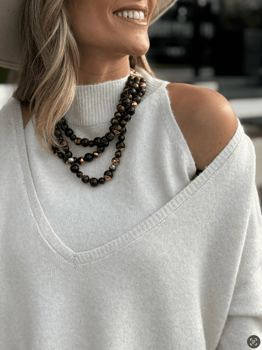 Le pull Rubie beige - Gualap