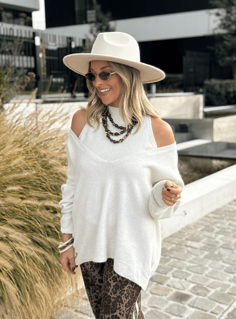 Le pull Rubie beige - Gualap