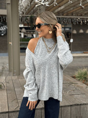 Le pull Rubie gris clair - Gualap