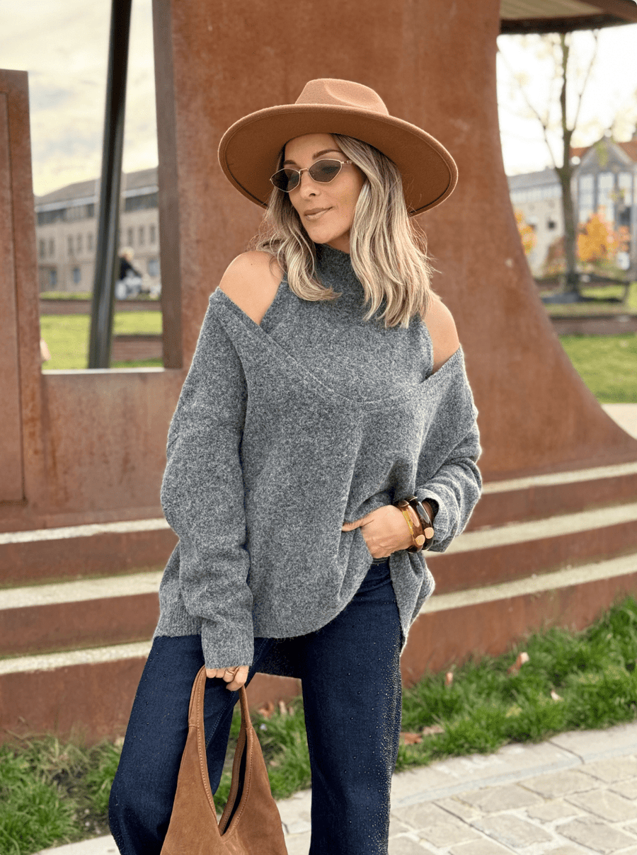 Le pull Rubie gris fonce - Gualap