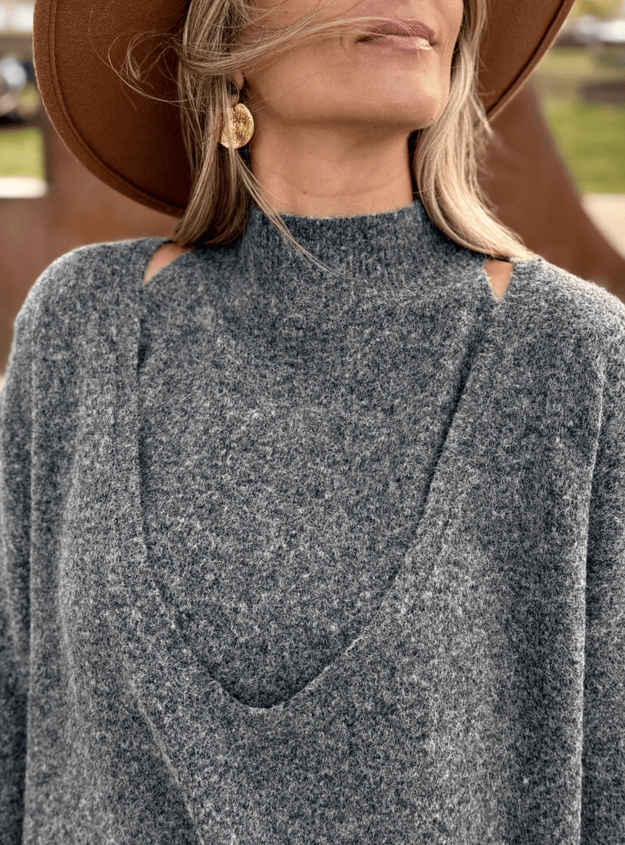 Le pull Rubie gris fonce - Gualap