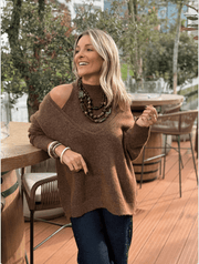 Le pull Rubie marron - Gualap