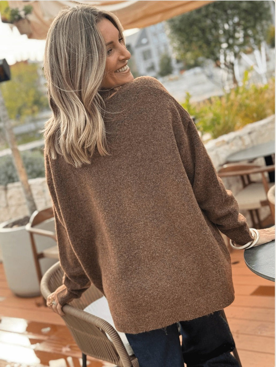 Le pull Rubie marron - Gualap