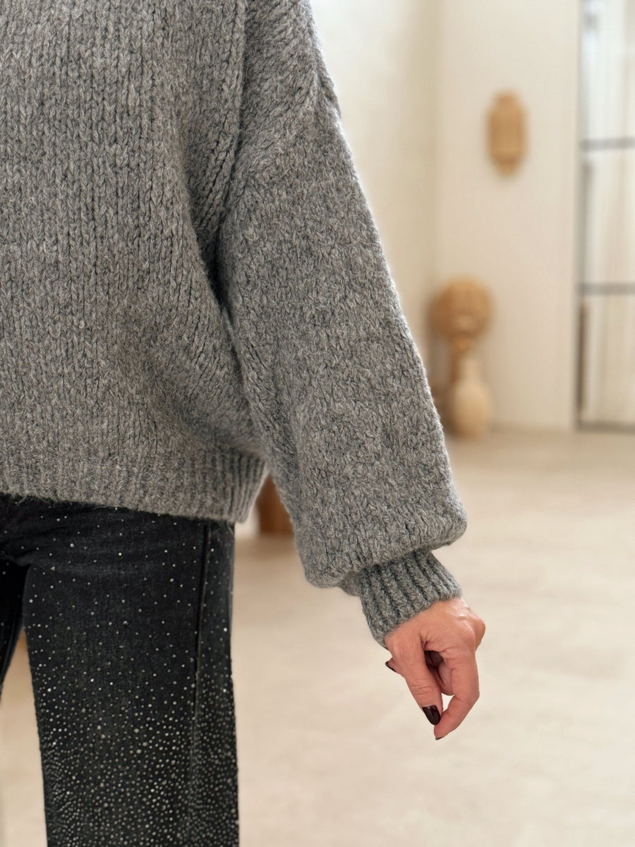 Le pull Sidji gris fonce - Gualap