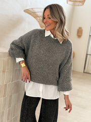 Le pull Sidji gris fonce - Gualap