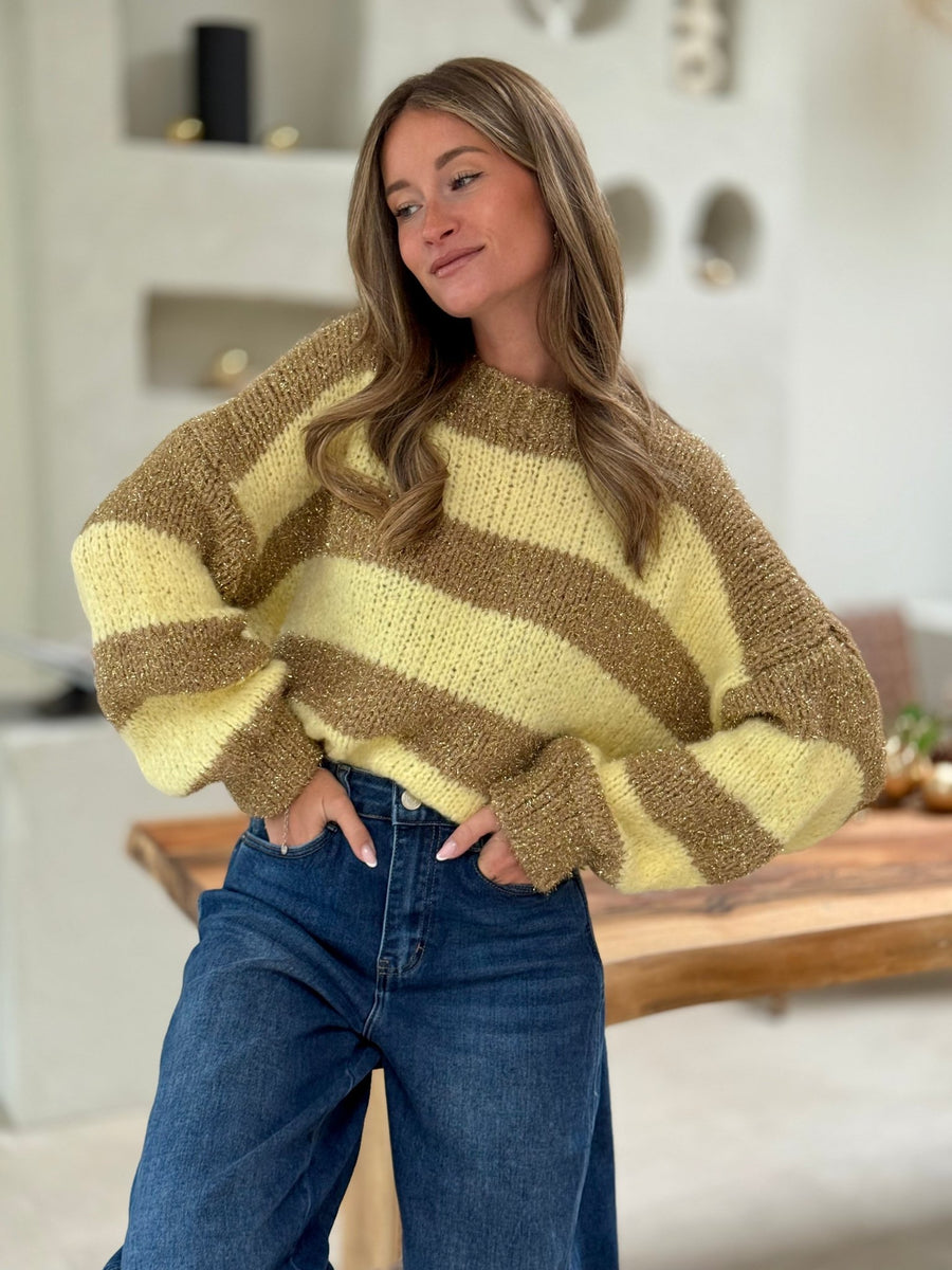 Le pull Sidra jaune - Gualap