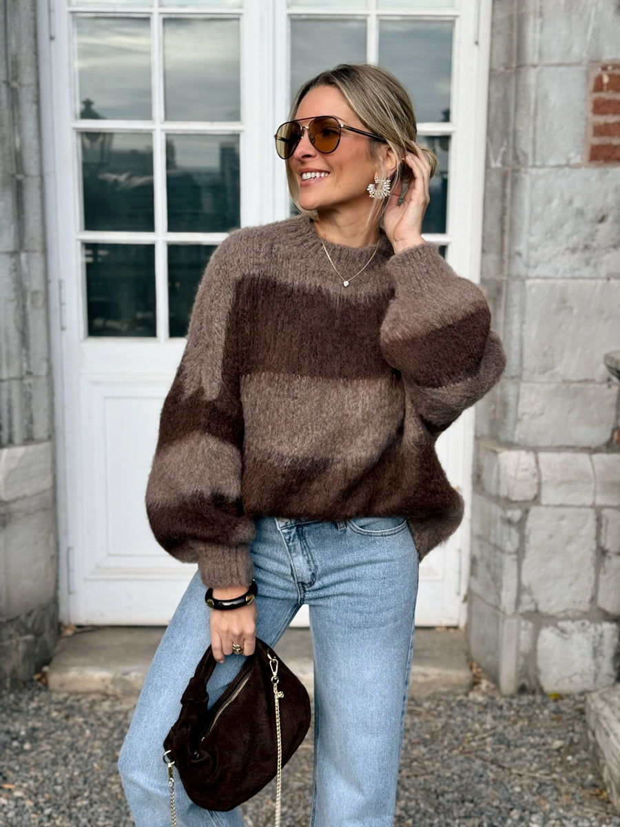 Le pull Tenessie marron - Gualap