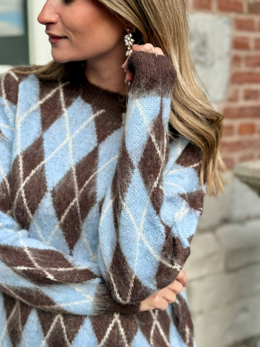 Le pull Tiphaine bleu - Gualap