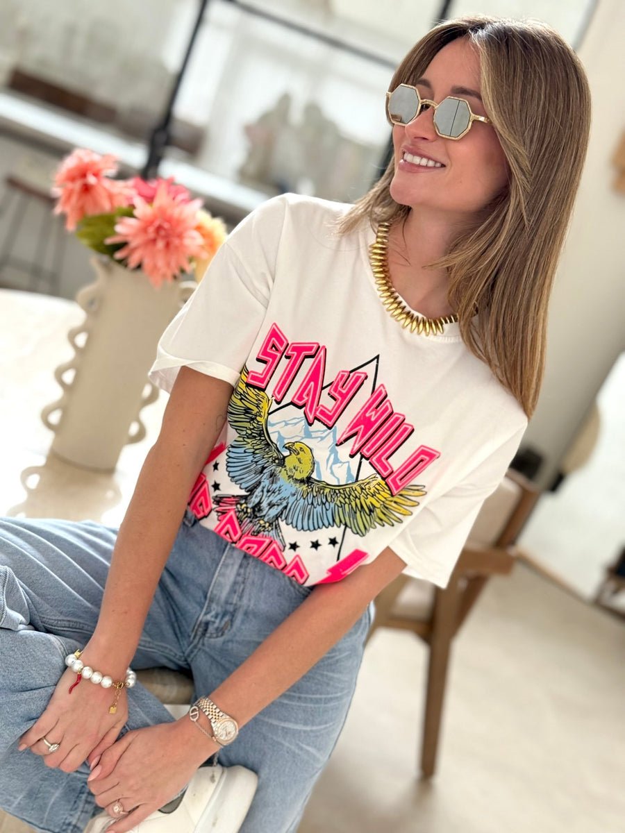 Le T-shirt Lena blanc - Gualap