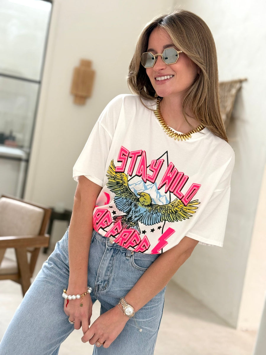 Le T-shirt Lena blanc - Gualap